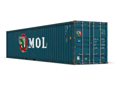 40ft Shipping Container - MOL 3D model