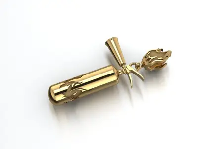 fire extinguisher pendant 3D print model