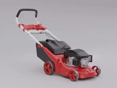 Lawn Mower high-poly model 3D model