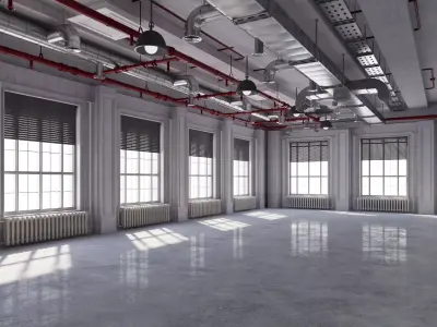 Loft Office industrial 2 3D model