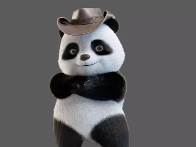 Cute Panda 3D model