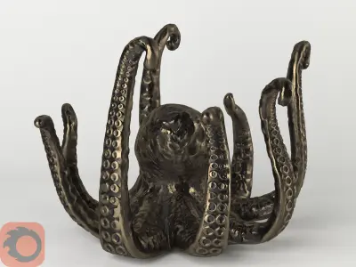 Octopus Figurine 3D model
