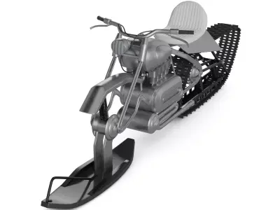 Snow Bike 3D model get