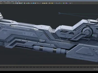 Sci-Fi Parts Kit Pack Vol 02 A-PBR Low-poly 3D model