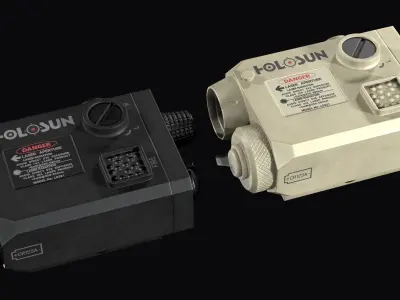 Tactical device Laser Sight Holosun LS321 Low-poly 3D model