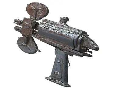 Retro Martian Sci-Fi Pistol  3D model
