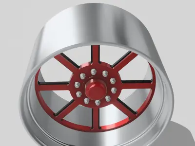 Swamper Mud Truck Wheels 40 inch Chaser 3D print model