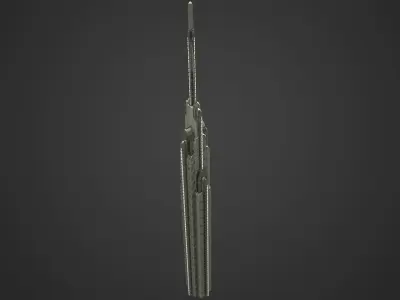 SciFi Building 4 Low-poly 3D model