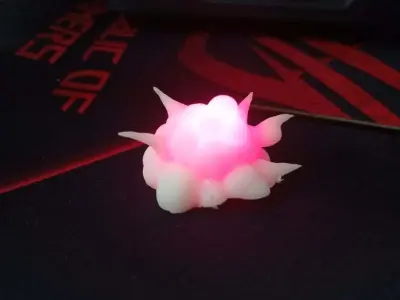 Dramatic explosion effect part Free 3D print model