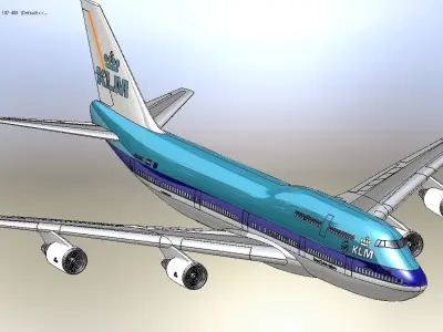 Boeing 747 3D model get