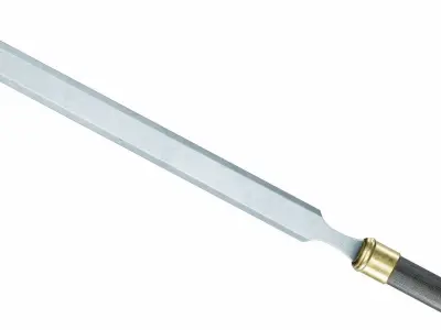 Longspear 02 Low-poly 3D model
