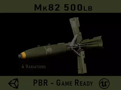 Mk82 500lb Bomb Low-poly 3D model