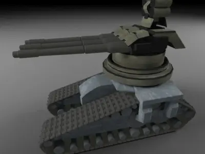 Drone Tanks Low-poly 3D model
