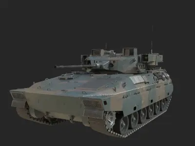 2 coatings of JSDF Type 89 Infantry fighting vehicle Low-poly 3D model