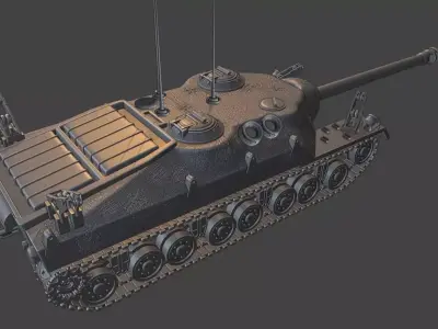 Tanks T 28 USA 3D print model