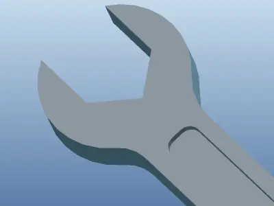 combination spanner Free 3D model