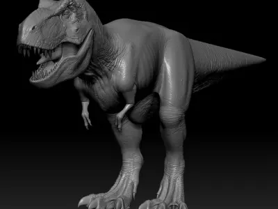 T-rex in Zbrush 3D model