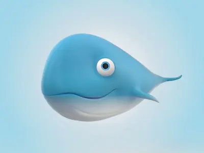 Whale 3D model