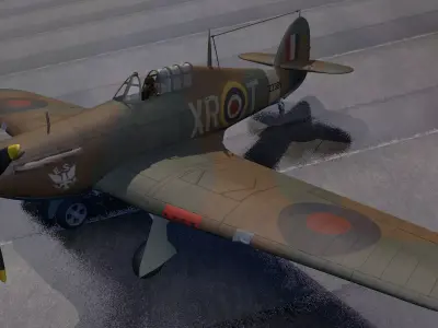 Hawker Hurricane Mk-1 3D model