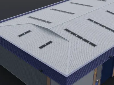 Warehouse 4 Low-poly 3D model