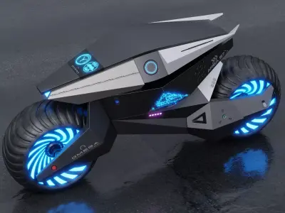 Motorcycle Robot 3D model purchase