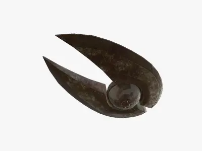 Alien Spaceship UFO I11 Abandoned - Sci Fi Spacecraft Design Low-poly 3D model