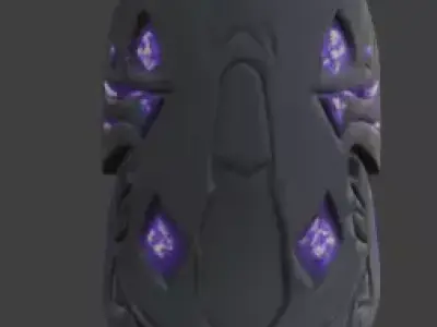Cursed Totem Pole 3D Model v02 Low-poly 3D model