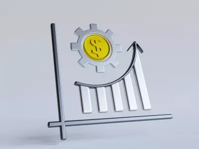 Financial Presentation 3d icon Free 3D model