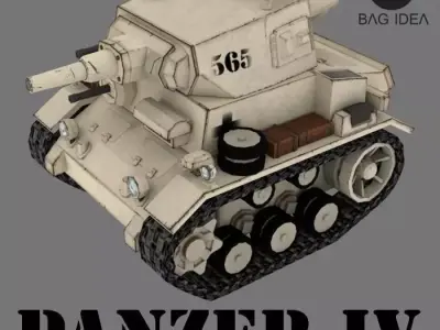PANZER IV Low-poly 3D model