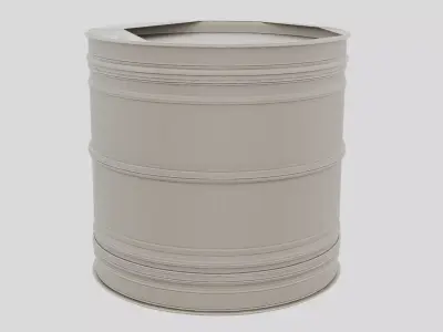 Industrial Storage Drum Barrel for 3D print 3D model
