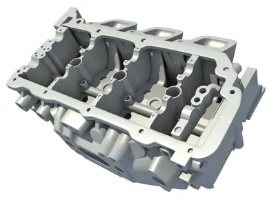 Engine head 3D model from CGTrader