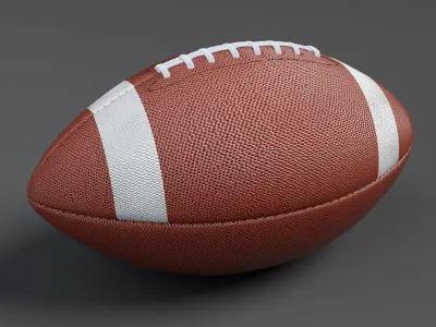 American football Ball 3D model 3