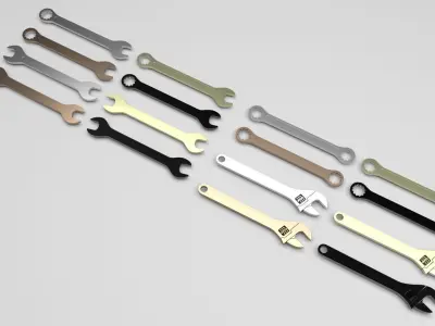 Wrenches Set 3D model