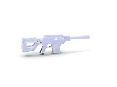 Modern Black Rifle model pack Low-poly 3D model