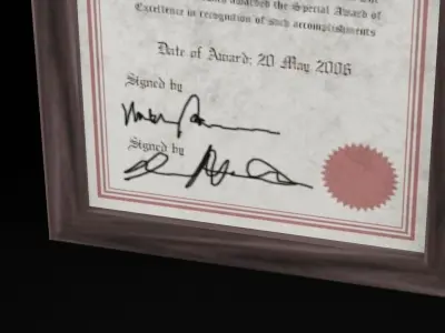 Small Picture Frame Low-poly 3D model