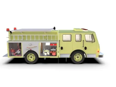 Fire Rescue Truck 3D model
