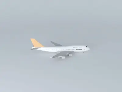 Plane in Viracopos 3D model 5