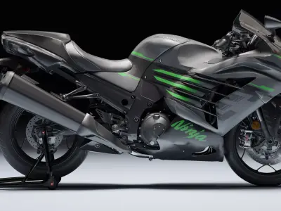 Kawasaki Ninja ZX 14R 2021 Low-poly 3D model