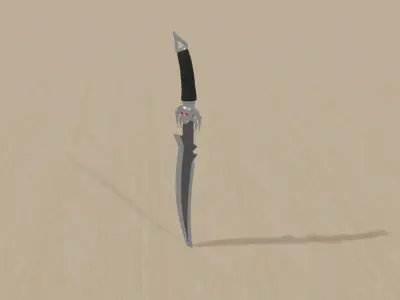 Skull Dagger Free 3D model
