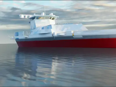 cruiser Low-poly 3D model by rh2