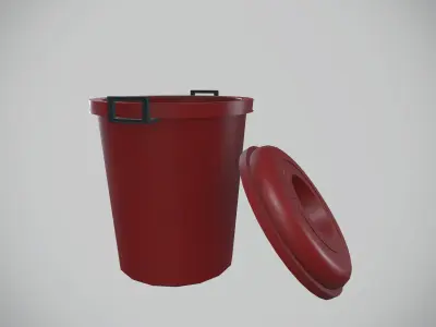 Bucket Low-poly 3D model purchase