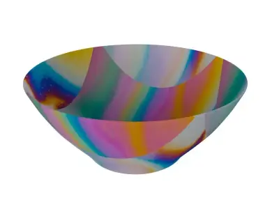Bowl in diffrent Color 3D model