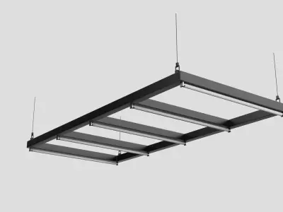 Hanging tube lights 3D model purchase