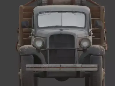 Frontier Heavy Cargo Truck Low-poly 3D model