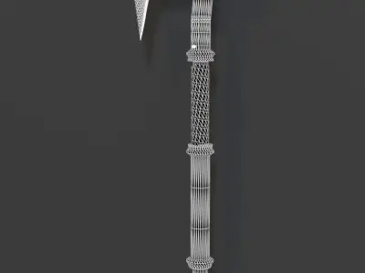 2 Handed Axe  Free low-poly 3D model