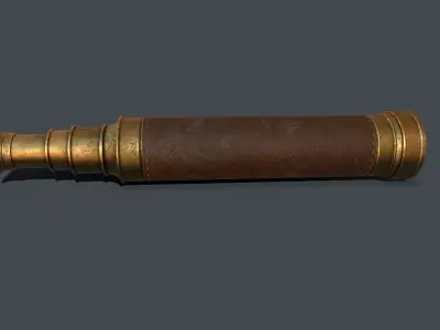 Pirate Spyglass Low-poly 3D model purchase
