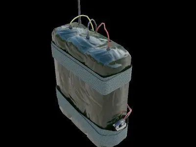 C4 Bomb Low-poly 3D model purchase