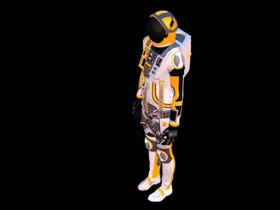 Astronaut Spacesuit Lithuania 3D model