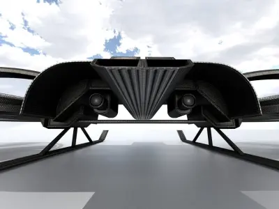 Drone Game Ready futuristic Free low-poly 3D model