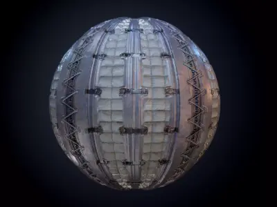 Sci-Fi Military Seamless PBR Texture 33 Texture